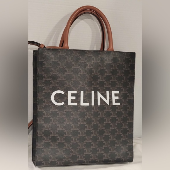 Authentic Celine Black and Brown Monogram Tote - Picture 2 of 15